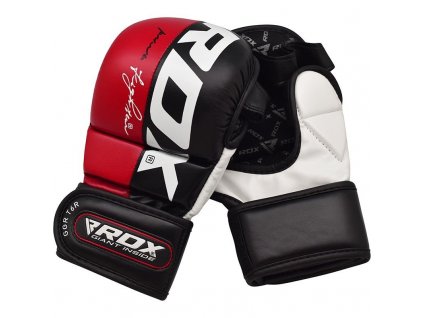 MMA rukavice sparing T6 RDX - červená barva