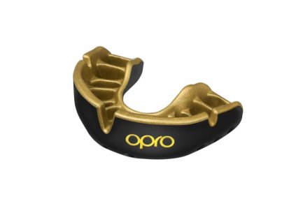 OPRO Gold JUNIOR chrániče zubů - černá/zlatá barva