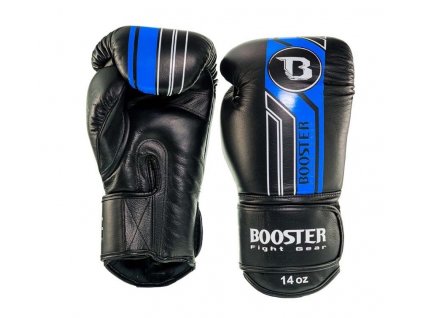 Booster kožené boxerské rukavice V9 - černá/modrá