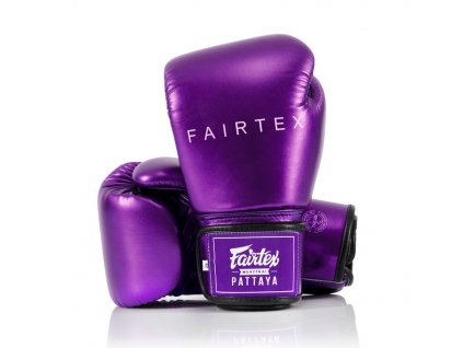 Boxerské rukavice Fairtex BGV22 Metallic - fialová