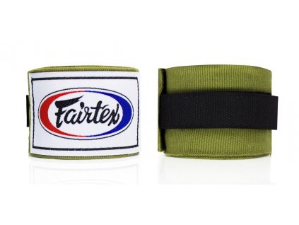 Fairtex polo-elastická bandáž 4,5 m - olivově zelená
