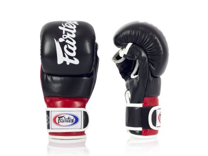 Fairtex Super Sparring MMA rukavice FGV18 – černá/červená