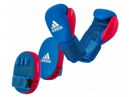 adidas dětský set boxerské rukavice a lapy na box ADIBTKK02