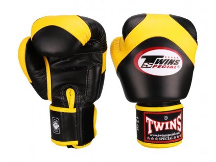 Boxerské rukavice TWINS BGVL13 - černá/žlutá