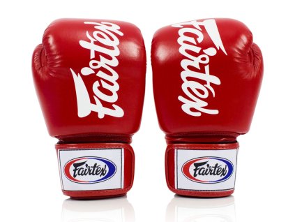 Fairtex BGV19 Boxerské Rukavice – Deluxe Tight-Fit - červená