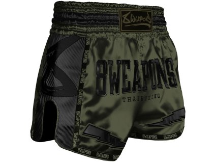 8 WEAPONS Muay Thai trenky Carbon - Underworld Olive - olivově zelená