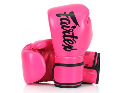 Boxerské rukavice Fairtex BGV14 - růžová/černá