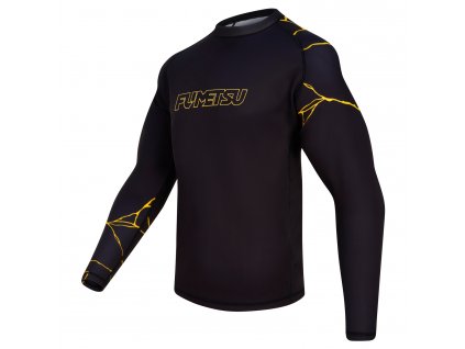 Fumetsu rash guard kintsugi dlouhý rukáv - černá