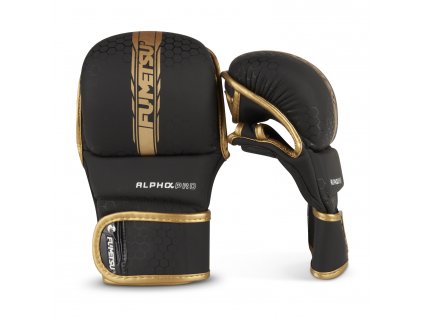 Sparingové rukavice Fumetsu Alpha Pro MMA černá/zlatá