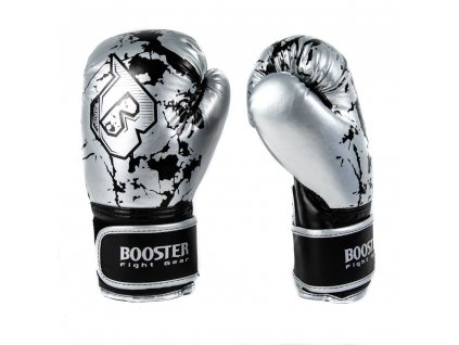 Dětské boxerské rukavice Booster Marble - stříbrná/černá