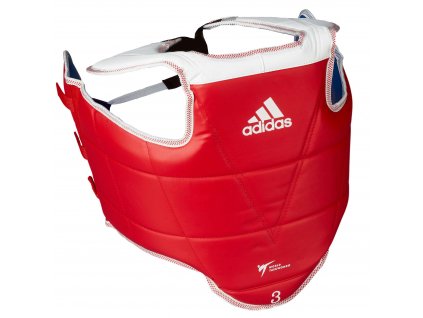 adidas vesta -  chránič hrudníku reverzní - červená/modrá