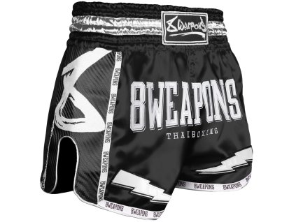 8 WEAPONS Muay Thai trenky Carbon - Black Night - černá