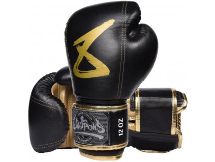 Boxerské rukavice 8 Weapons Big 8 Premium - černá/zlatá