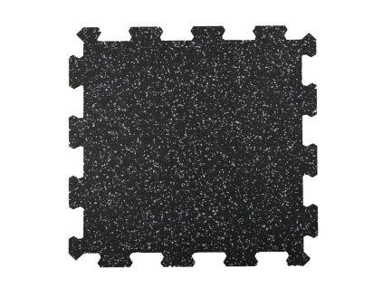 Gumové tatami puzzle s melírem10% EPDM  Ego Combat - tloušťka 0.8 cm - černá/šedá