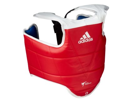adidas dětská vesta -  chránič hrudníku reverzní - červená/modrá