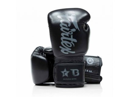 Boxerské rukavice Fairtex - Booster  BGVB1 - černá/šedá