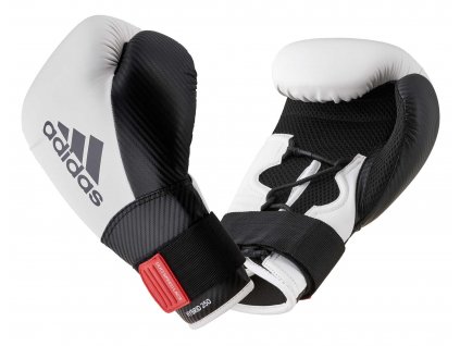 adidas sparingové boxerské rukavice Hybrid 250 adiH250TG - bílá/černá