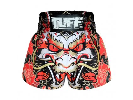 Tuff muay thai trenky Dragon King  - červená