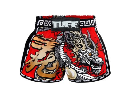 Tuff muay thai trenky Red Chinese  Dragon  - červená