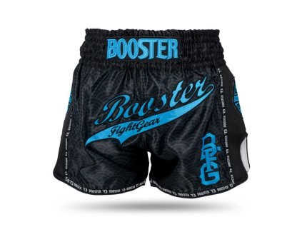 Trenky na thajský box Booster Slugger Wave  - černá/modrá
