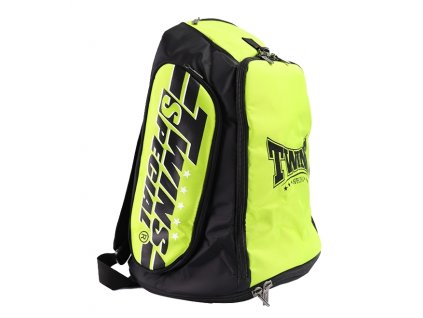 Velký batoh TWINS - konvertibilní taška BAG5 -neon žlutá/černá