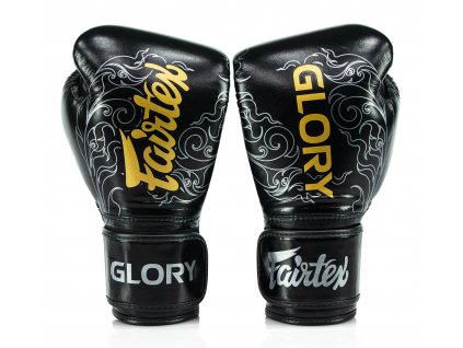 Boxerské rukavice Fairtex - Glory  BGVG3 - černá/zlatá