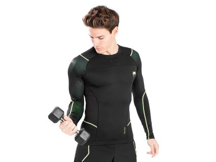 Venum Fusion 2.0 rashguard - dlouhý rukáv - černá/žlutá