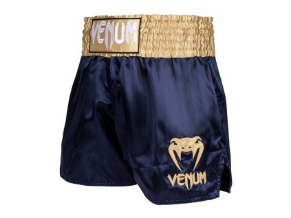 Venum šortky na thajský box Classic - modrá/zlatá