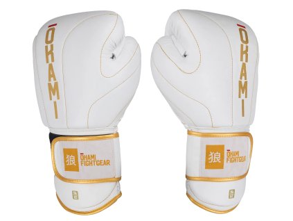 Boxerské rukavice Okami Air Tec - bílá