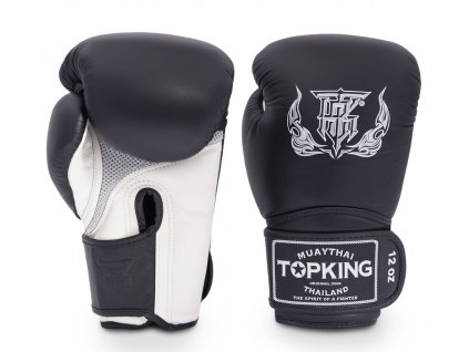 Boxerské rukavice TOP KING Super Air  TKBGSA - černá/bílá