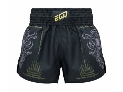 Ego Combat  Muay Thai trenky - černá/zlatá