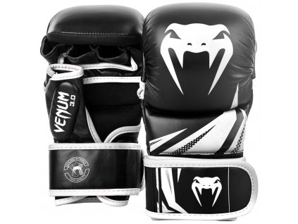 MMA rukavice Venum Challenger 3.0 černá barva bílé logo