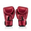 Boxerské rukavice Fairtex BGV22 Metallic - červená