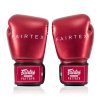 Boxerské rukavice Fairtex BGV22 Metallic - červená