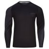 Fumetsu rash guard Shield dlouhý rukáv - černá/černá