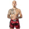 8 WEAPONS Muay Thai trenky Carbon - Red Down - červená