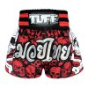 Tuff muay thai trenky  Battalion Skull - červená