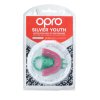 OPRO Silver chrániče zubů Junior - růžová/zelená