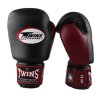 Boxerské rukavice TWINS - černá/vínová