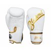 Blegend boxerské rukavice Microfiber BGL32 - bílá/zlatá