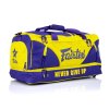 Velká taška Fairtex NEVER GIVE UP - fialová/žlutá