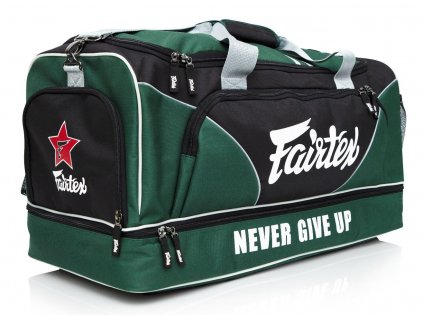 Große Fairtex NEVER GIVE UP Tasche - grün