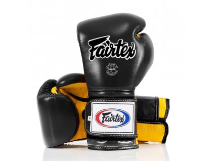 FAIRTEX BOXHANDSCHUHE BGV9 HEAVY HITTERS – MEXICAN STYLE - SCHWARZ/GELB