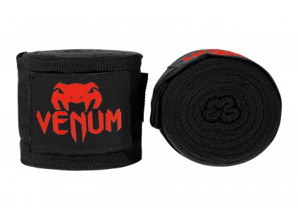 Venum Boxbandagen polo-elastic 2,5 m - Schwarz/Rot