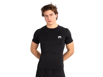 Venum Contender Herren Kurzarm Rashguard - Schwarz/Weiß