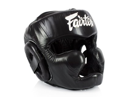 Fairtex Kopfschutz Sparring HG13 Lace-Up – Schwarz