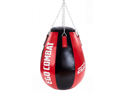 Ego Combat Boxbirne Tear Drop, gefüllt – Schwarz/Rot