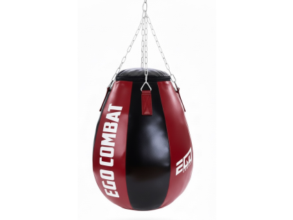 Ego Combat Boxbirne Tear Drop, gefüllt – Schwarz/Bordeauxrot
