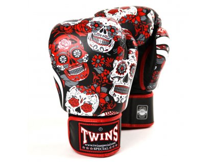 BOXHANDSCHUHE TWINS FBGVL3-53 - ROT/SCHWARZ