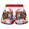 Tuff Muay Thai Shorts MRS205 Red Chinese Dragon- weiß/rot